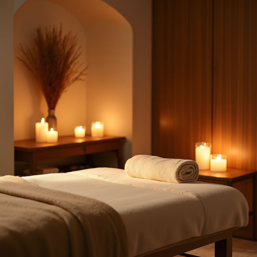 Spa treatment room interior